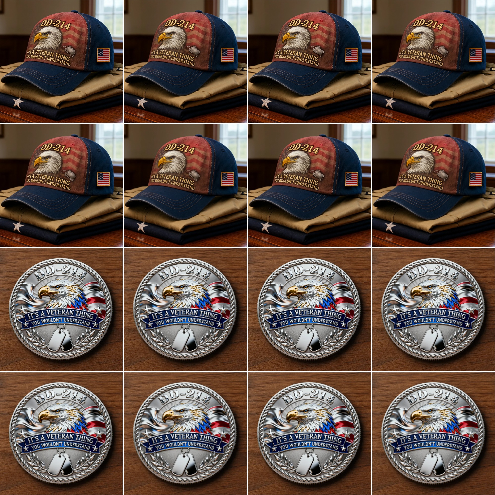 🏆Flash Sale 60% OFF - 🇺🇸 DD-214 Veteran Tribute Collection Set 🦅