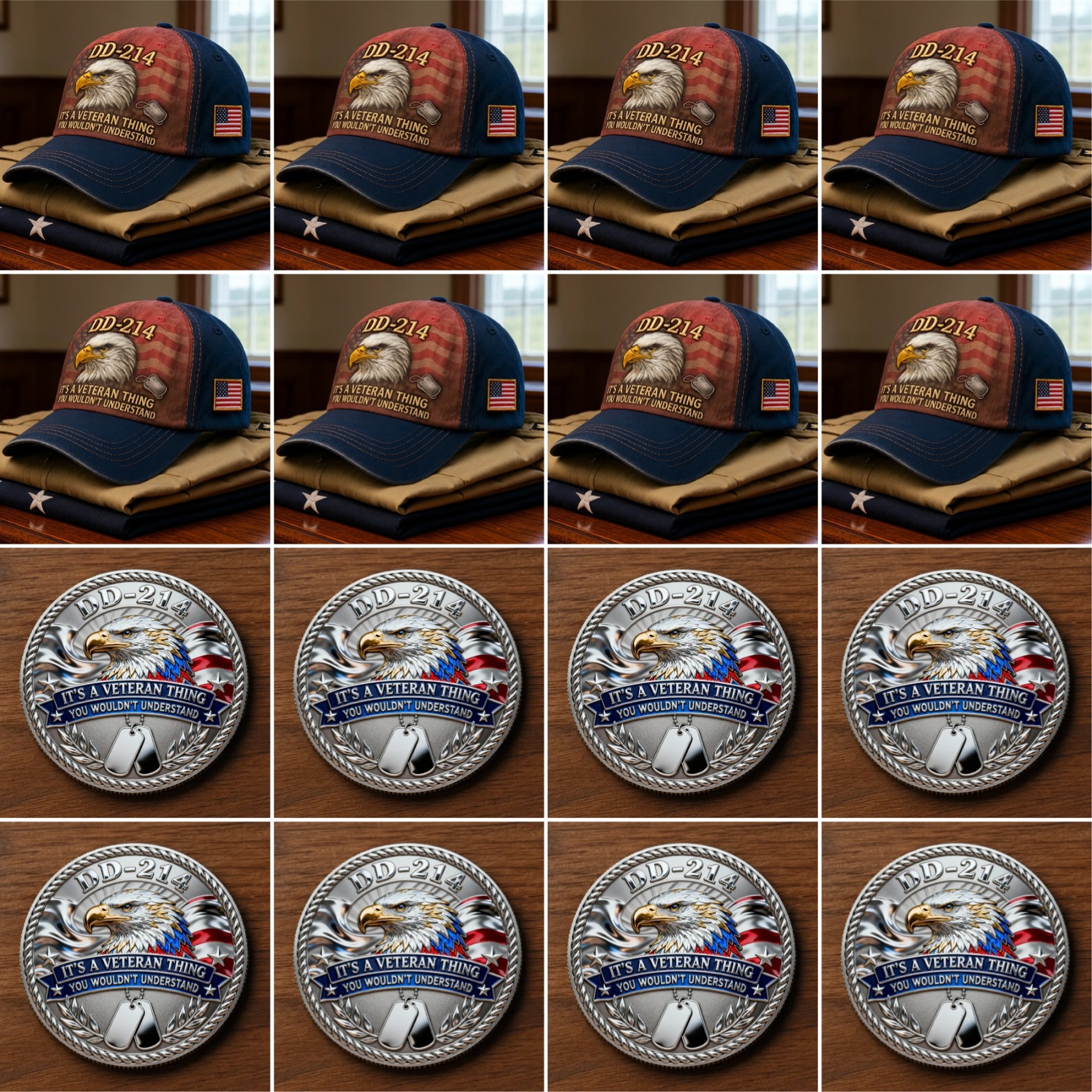 🏆Flash Sale 60% OFF - 🇺🇸 DD-214 Veteran Tribute Collection Set 🦅