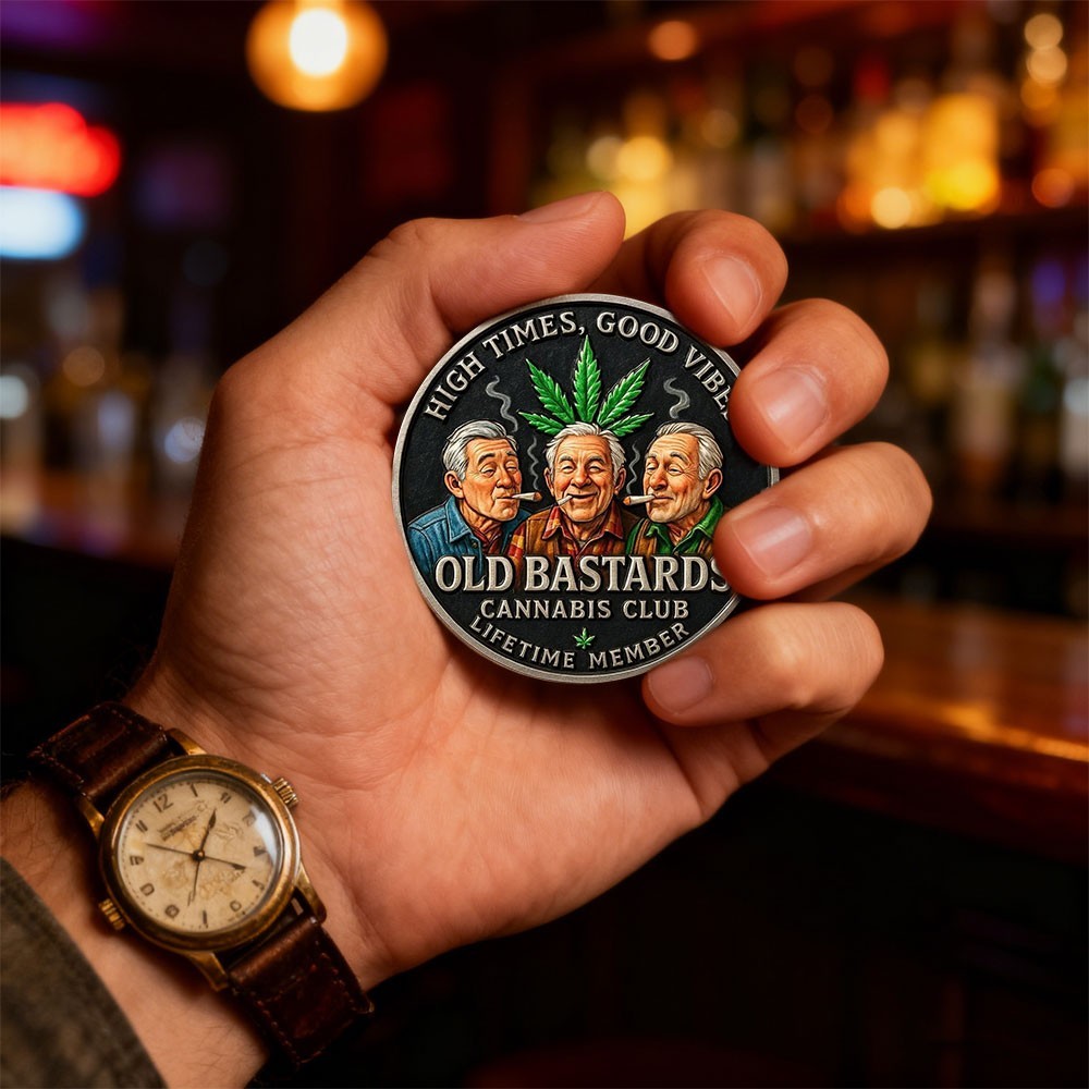 “Old Bastards Cannabis Club” Commemorative Coin