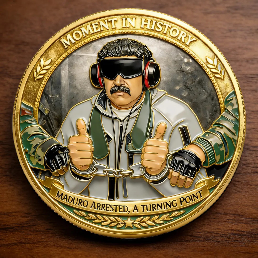 Moment in History – Maduro Arrested Commemorative Challenge Coin