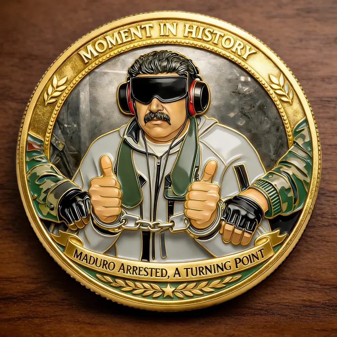 Moment in History – Maduro Arrested Commemorative Challenge Coin