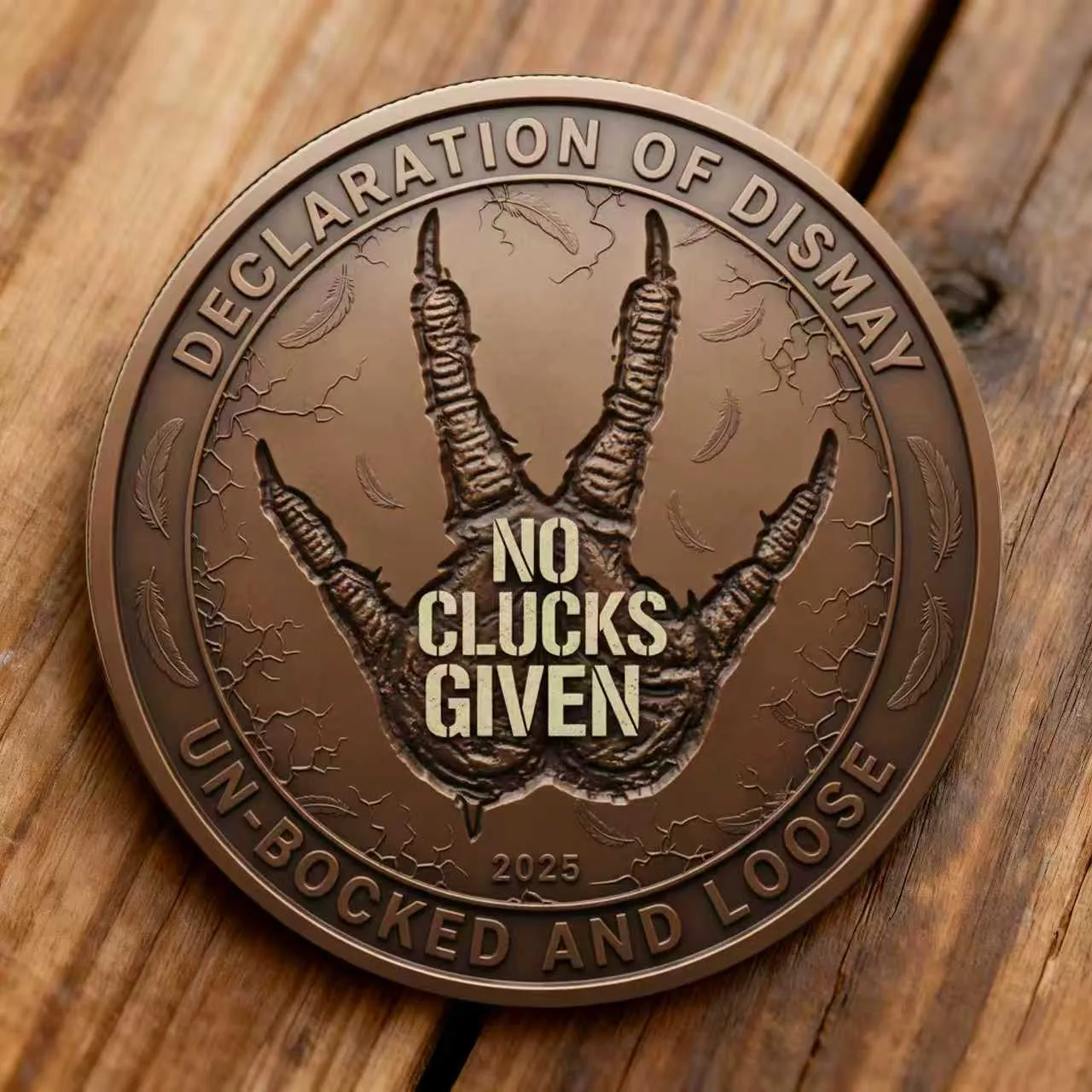 The F-CAW-F Disdain Coin: No Clucks Given 🐔🖕