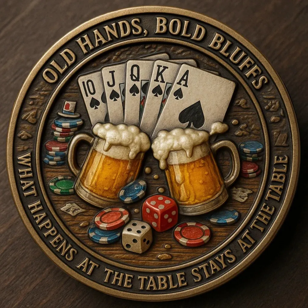 ⚡ Black Friday 24H Flash Sale-OLD BASTARDS POKER CLUB – CHALLENGE COIN