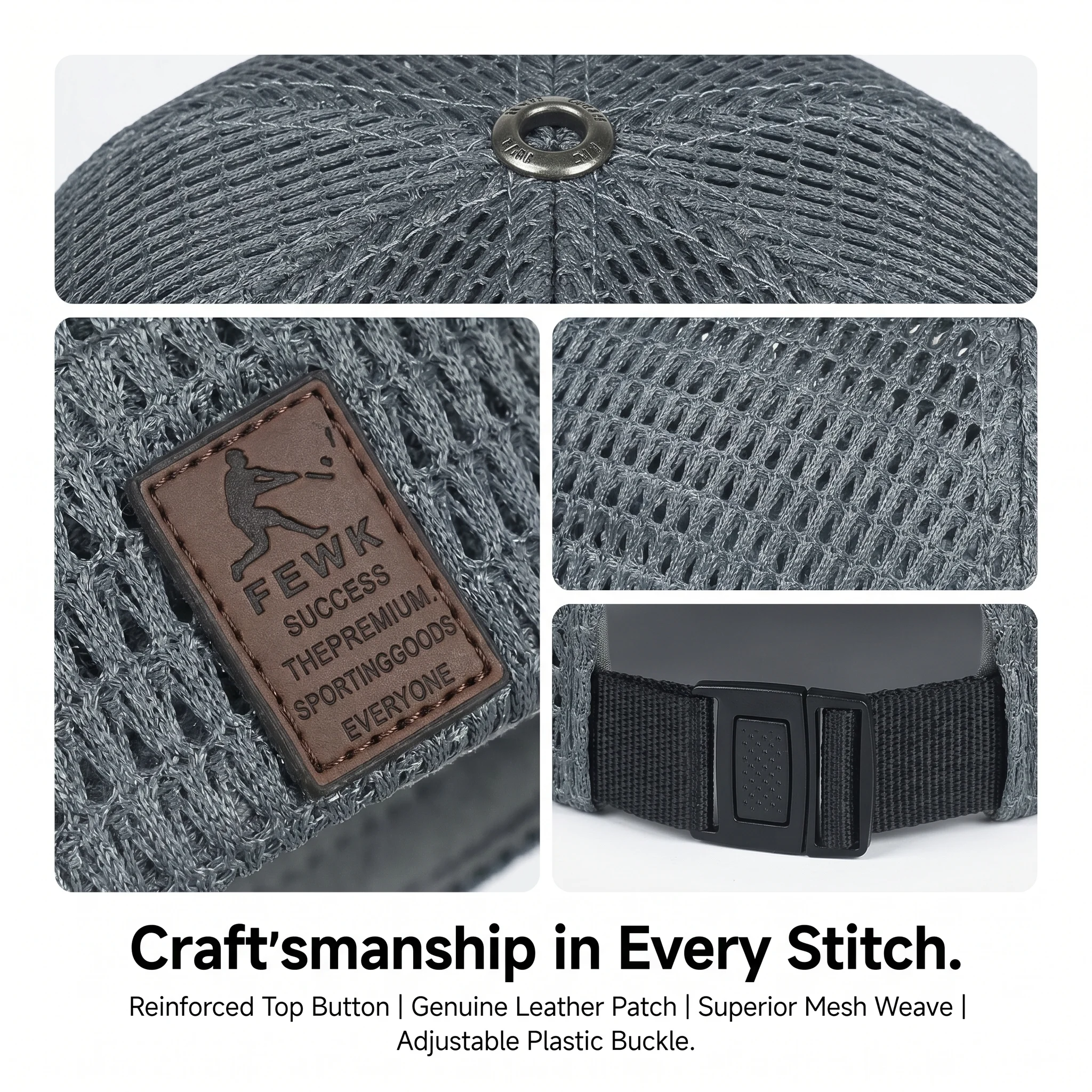 🏆Limited Time Sale 49% OFF🧢Men's Breathable Brimless Docker Hat – Lightweight Mesh Skull Cap for Summer Outdoor Wear 