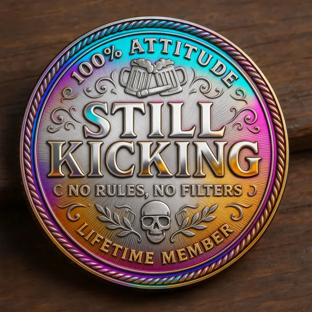 🎄New Year Sale 50% OFF🔥 - Old F*ckers Club – Lifetime Member Coin-Colorful version