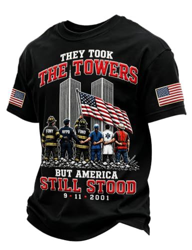 Men's 9/11 Twin Towers Rescue Graphic Top