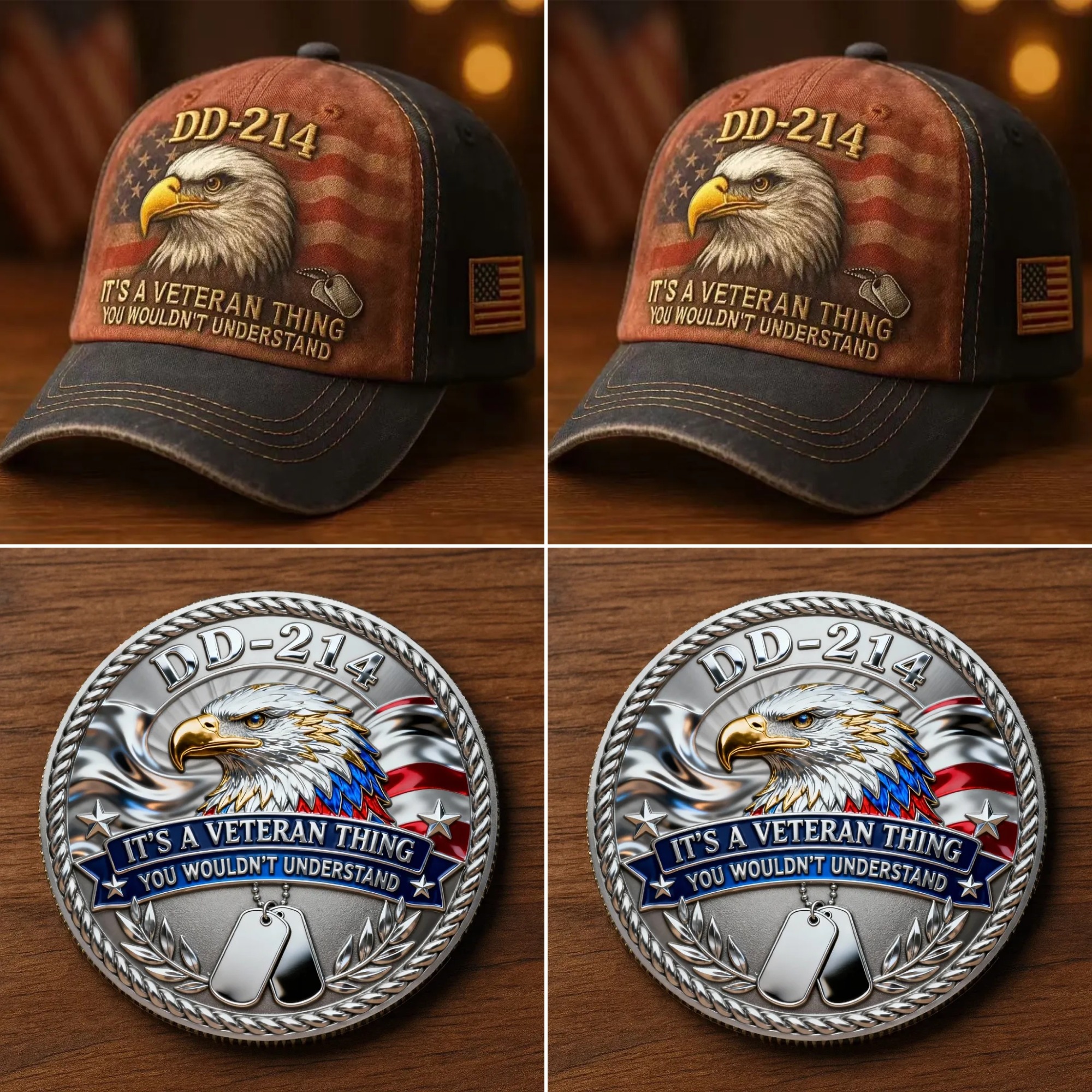 🏆Flash Sale 60% OFF - 🇺🇸 DD-214 Veteran Tribute Collection Set 🦅