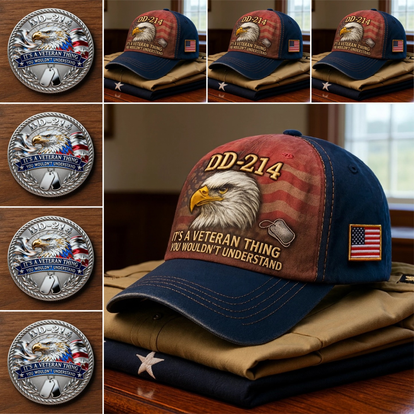 🏆Flash Sale 60% OFF - 🇺🇸 DD-214 Veteran Tribute Collection Set 🦅