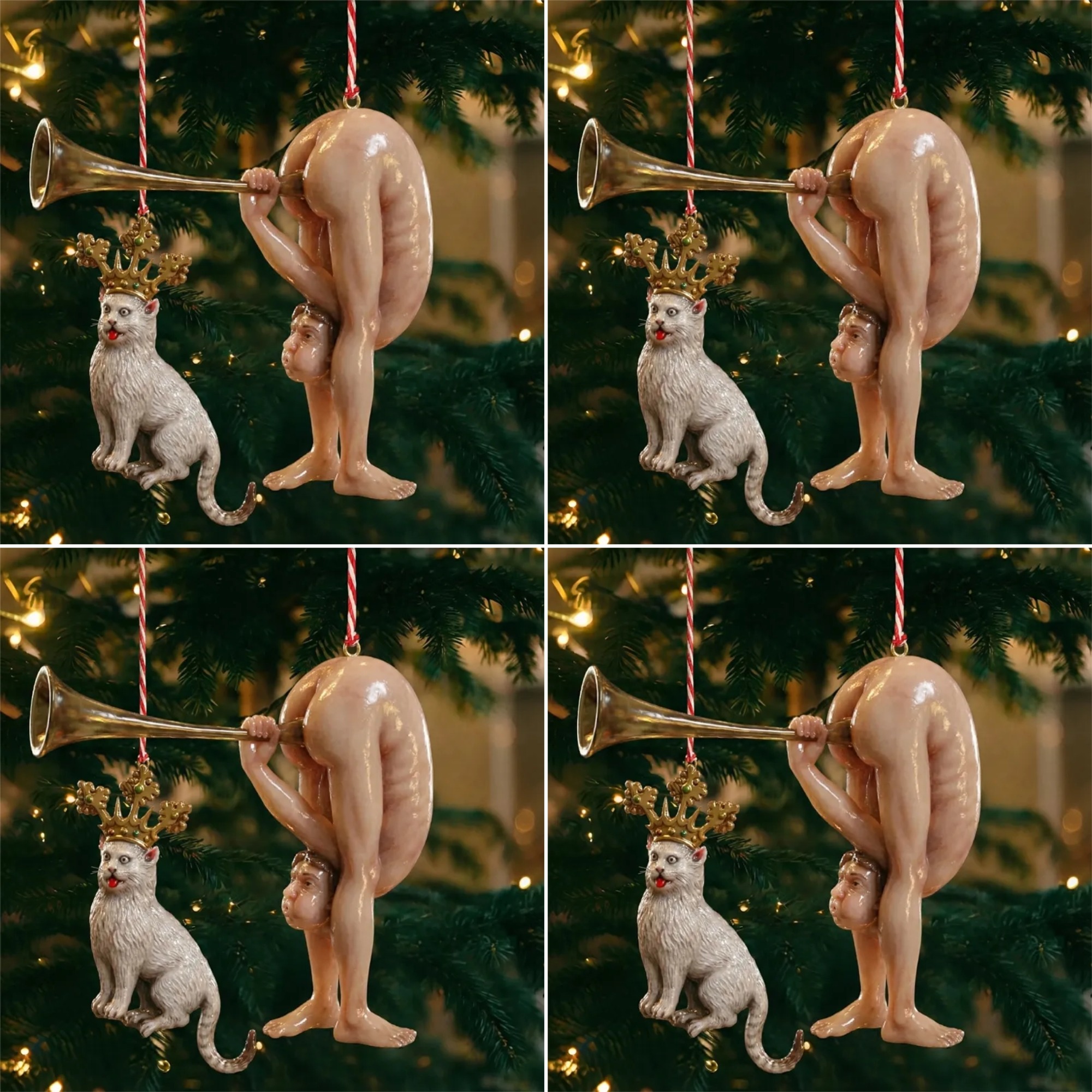 🔥 Black Friday 50% OFF --Limited-time offer: Buy 1 Get 1 Free-Funny Medieval Grotesque Ornament