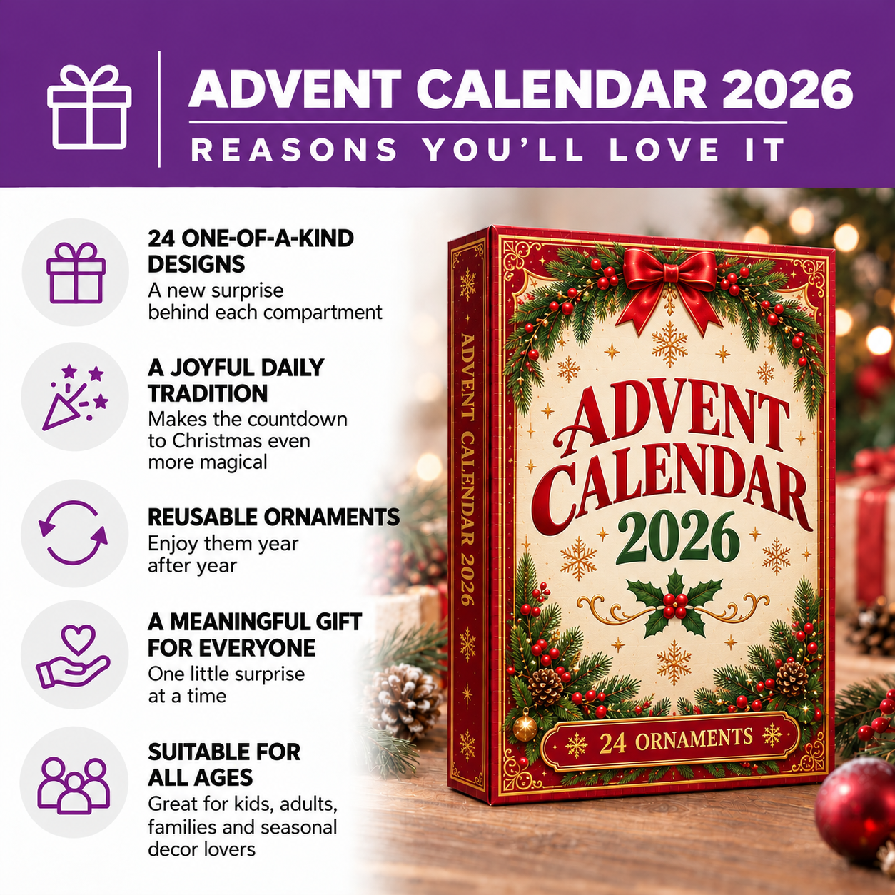 German Shepherd Christmas Advent Calendar 2026
