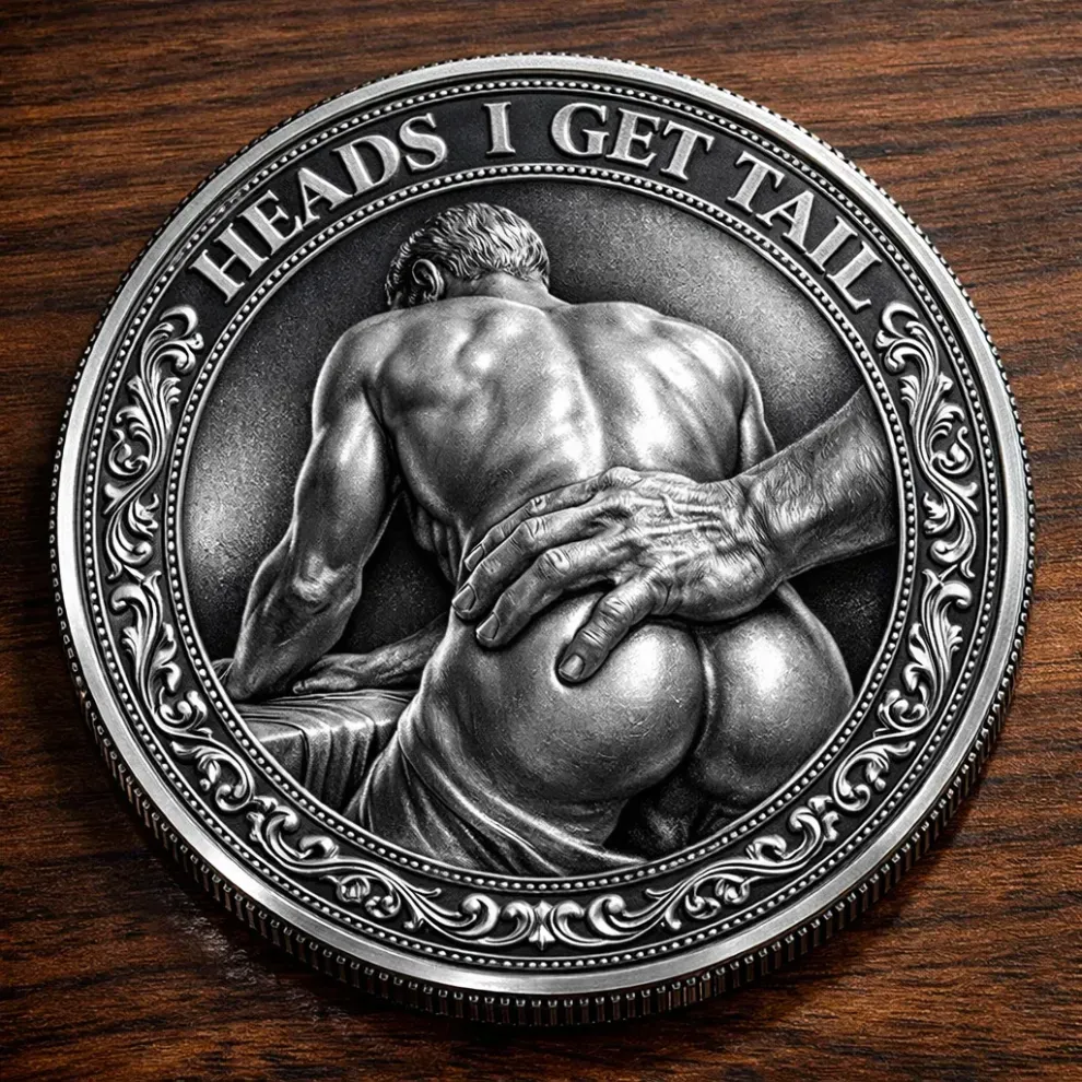 ❤️Funny Heads I Get Tail / Tails I Get Head Commemorative Coin