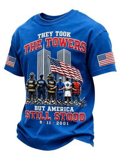 Men's 9/11 Twin Towers Rescue Graphic Top