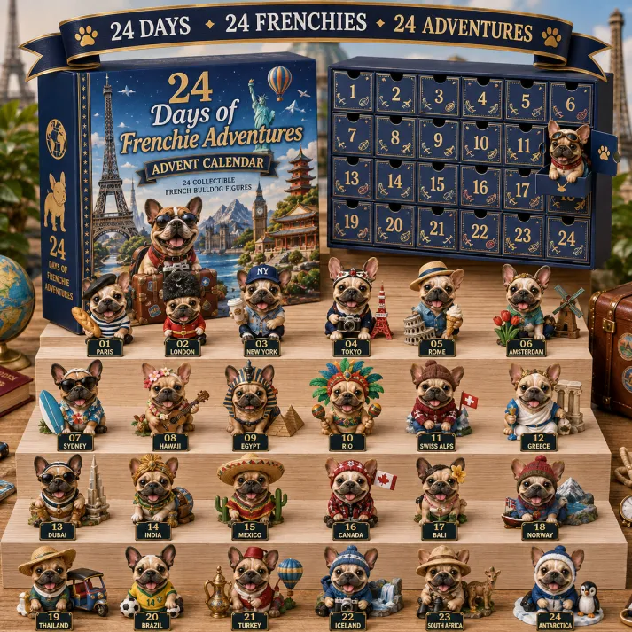 ⏰Limited Stock 50% OFF - 🎄🐶 2026 French Bulldog Advent Calendar – 24 Days of Frenchie Mischief(📦Buy 2 Free Shipping)