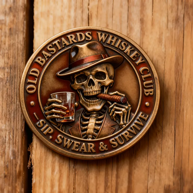 “Old Bastards Whiskey Club – Sip, Swear & Survive!”
