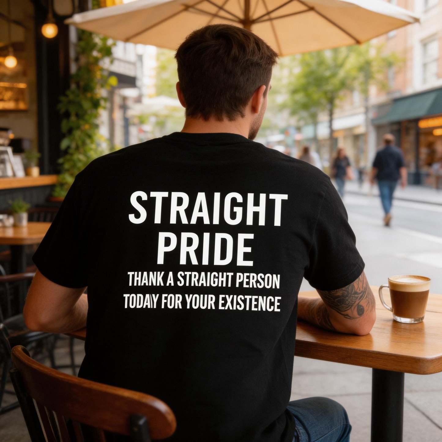 👕😄 Straight Pride Graphic Tee – Funny Unisex Cotton T-Shirt