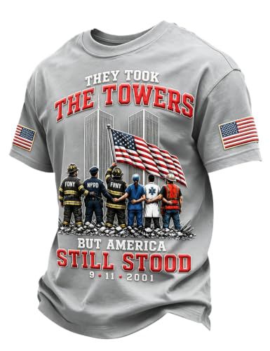 Men's 9/11 Twin Towers Rescue Graphic Top