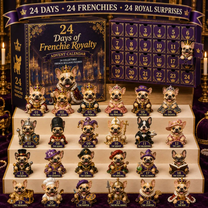 ⏰Limited Stock 50% OFF - 🎄🐶 2026 French Bulldog Advent Calendar – 24 Days of Frenchie Mischief(📦Buy 2 Free Shipping)