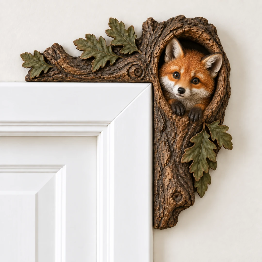 Woodland Animal Door Corner Decor