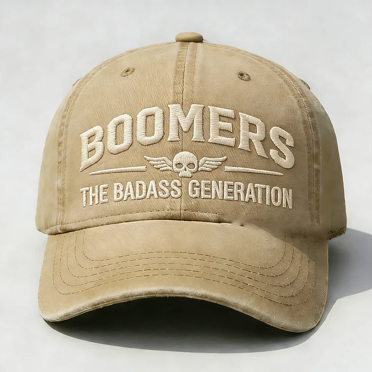 Boomers The Badass Generation Embroidery Cap
