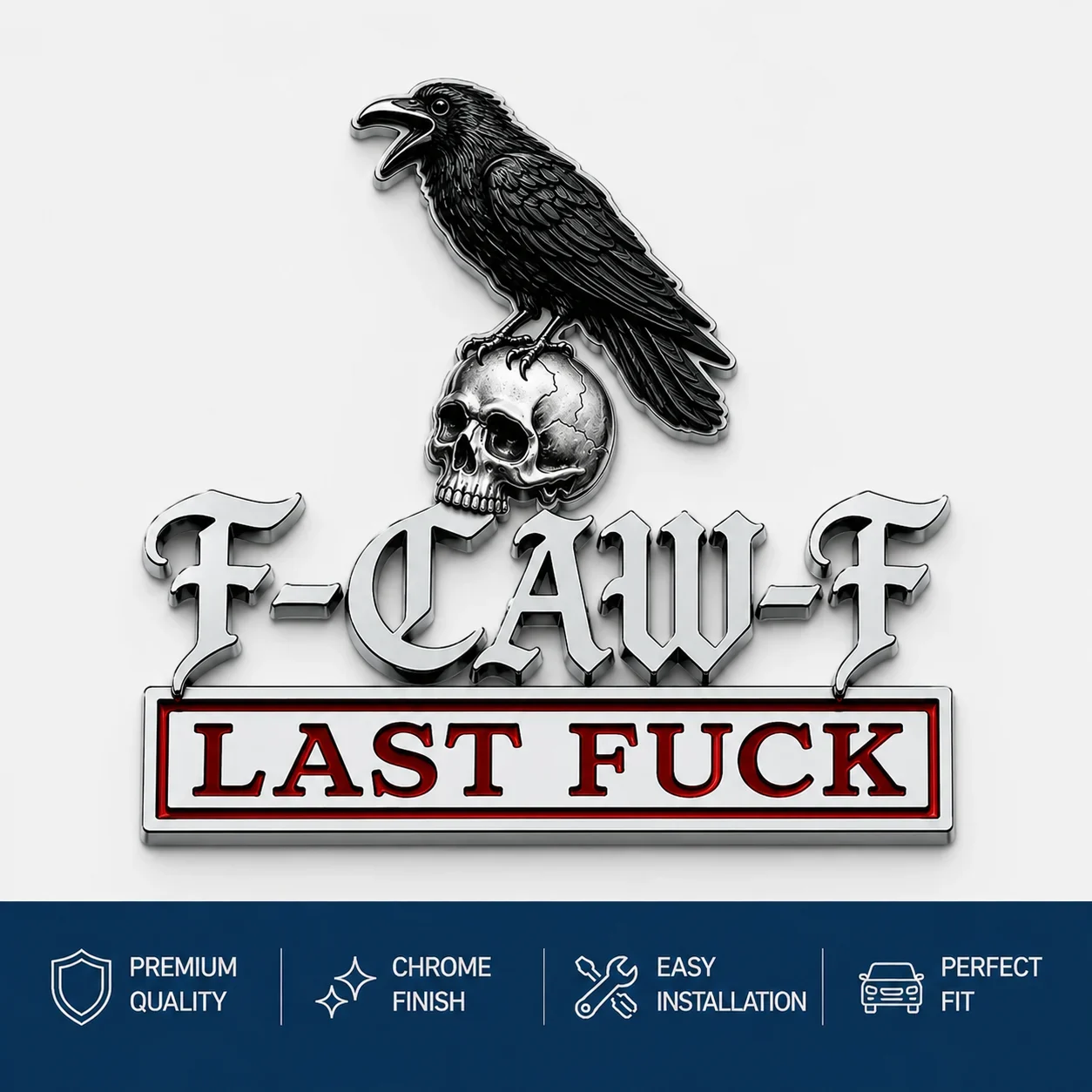 💥The F-CAW-F Car Emblem Metal Badge — For Those Who Laugh at Life and Give Zero F*cks! - Buy 3 Get Free Shipping