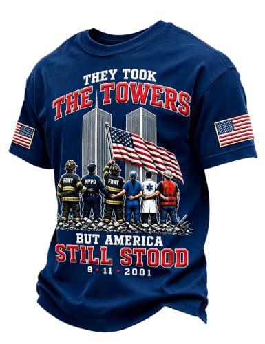 Men's 9/11 Twin Towers Rescue Graphic Top