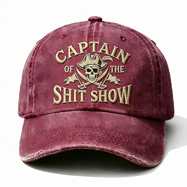 Captain Of The Shit Show Embroidery Cap