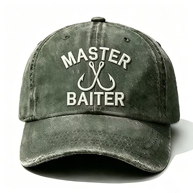 Master Baiter Embroidery Cap