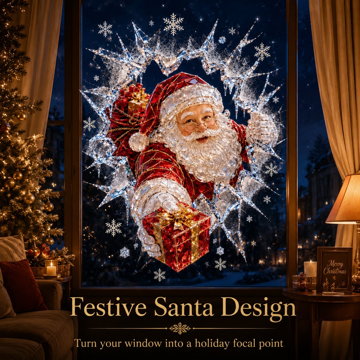 🔥Last Day 50% OFF - ❄️🎅🏼 2026 Christmas Window Decals 