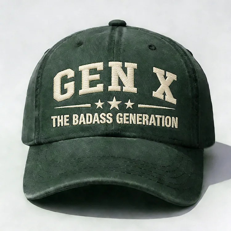 Gen X The Badass Generation Embroidery Cap