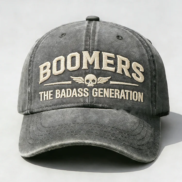 Boomers The Badass Generation Embroidery Cap
