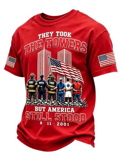 Men's 9/11 Twin Towers Rescue Graphic Top