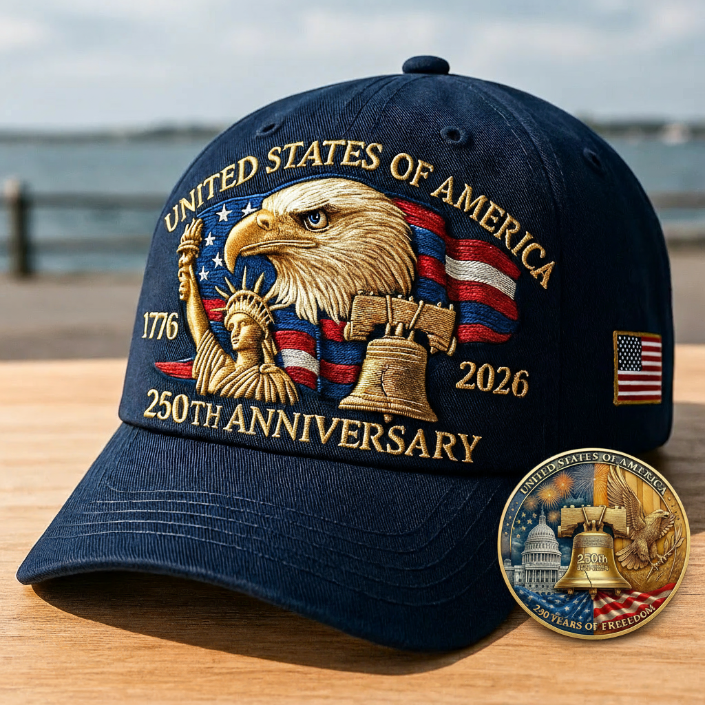 🔥Eagle & Liberty – United States 250th Anniversary Hat