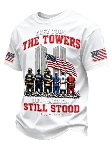 Men's 9/11 Twin Towers Rescue Graphic Top