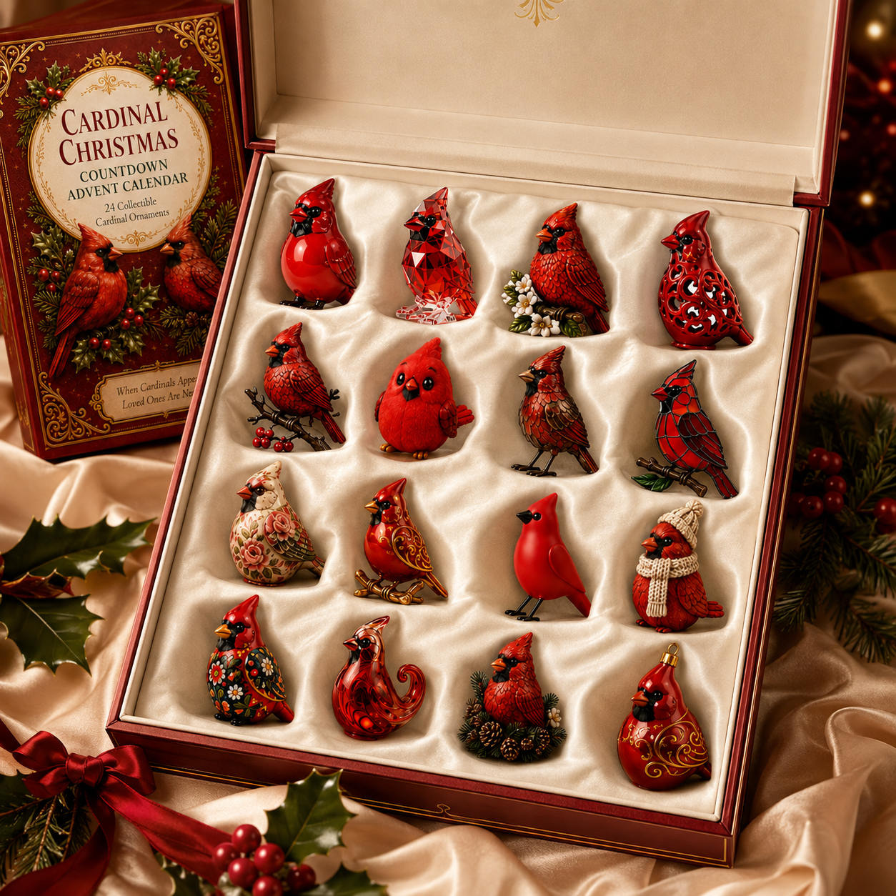 🔥Cardinal Christmas 24-Day Countdown Calendar