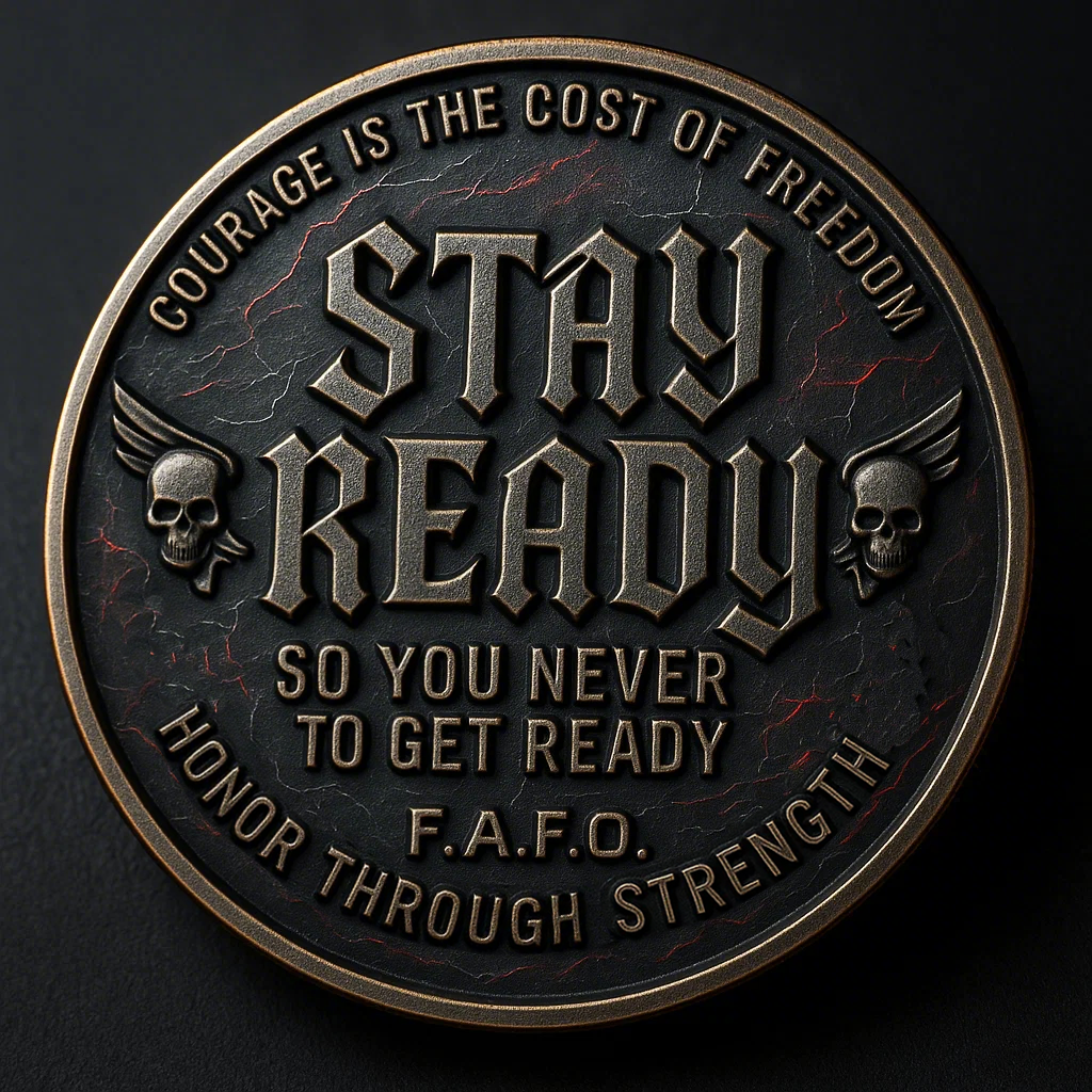 💀 “F.A.F.O.” Challenge Coin – STAY READY, ALWAYS 🔥