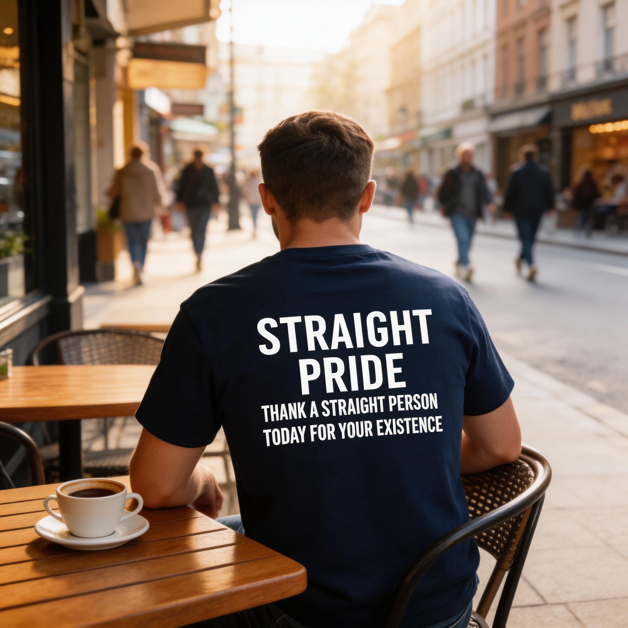 👕😄 Straight Pride Graphic Tee – Funny Unisex Cotton T-Shirt