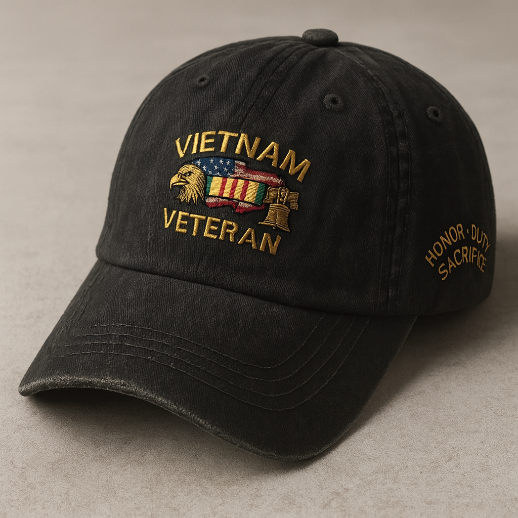 🔥BUY 3 FREE SHIPPING - Vietnam Veteran Honor Dad Hat