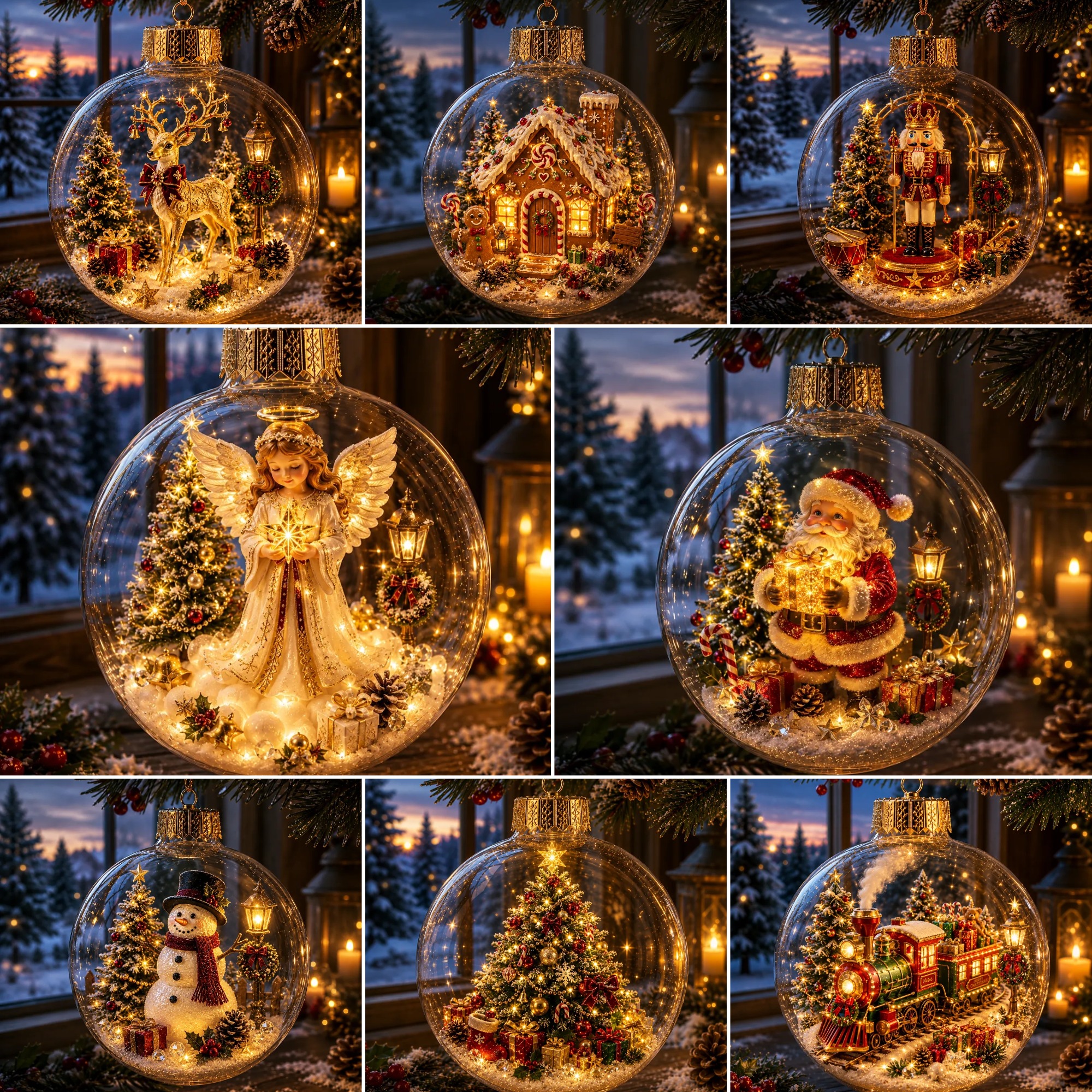 🔥Limited time 70% OFF -✨🎄 Glowing Christmas Story Ornament – Light-Up Mini Holiday Scene