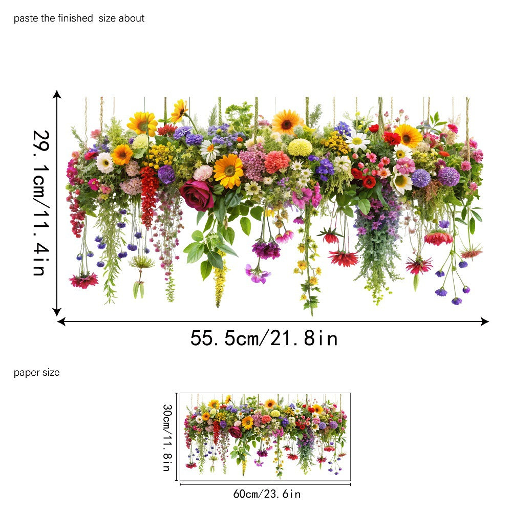 🔥Last Day Sale 🎁50K+ SOLD! ✨💐Colorful Floral Bouquet Window Sticker🖼️