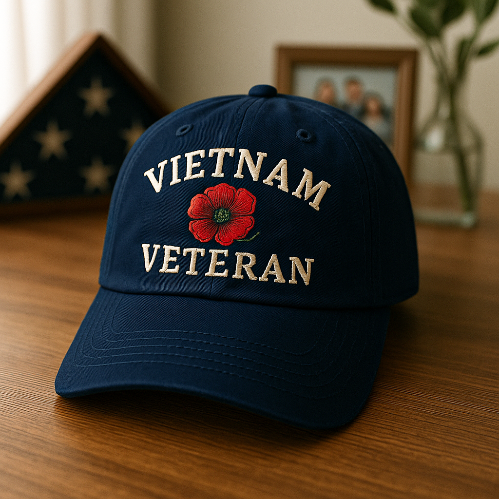 Vietnam Veteran Poppy Cap