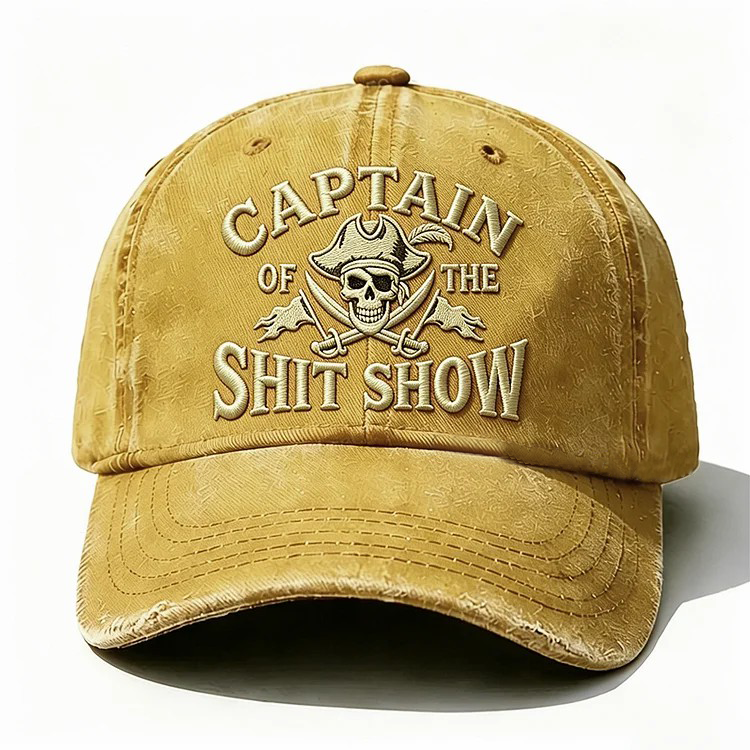 Captain Of The Shit Show Embroidery Cap
