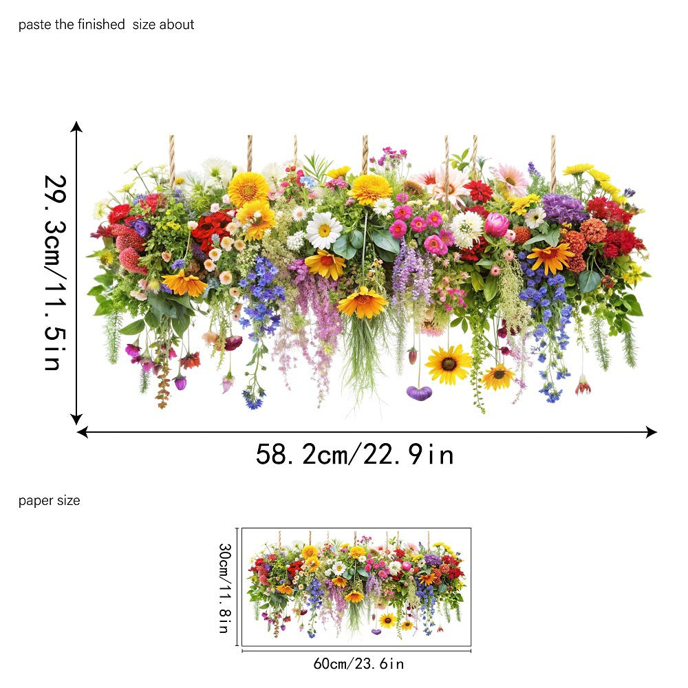 🔥Last Day Sale 🎁50K+ SOLD! ✨💐Colorful Floral Bouquet Window Sticker🖼️