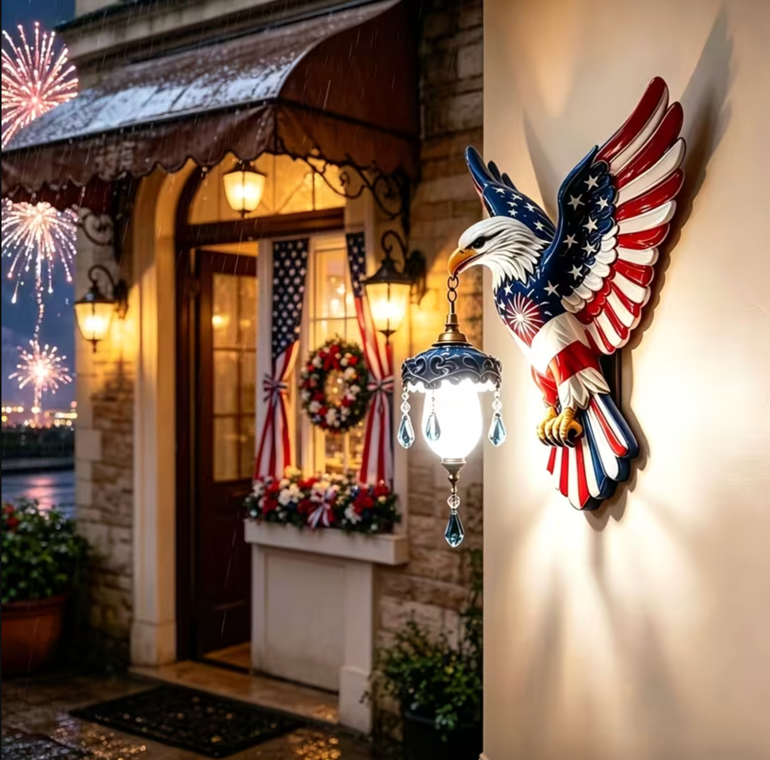  Patriotic Eagle Wall Lamp