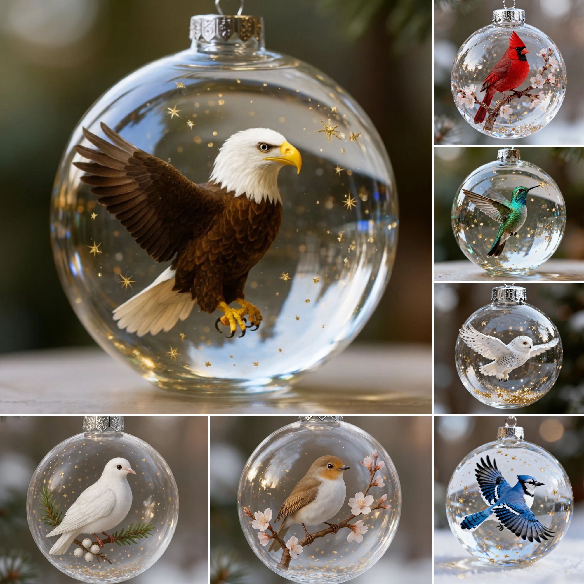 🔥 Last Day - 49% OFF | Nature’s Birds Ornament Gift Set