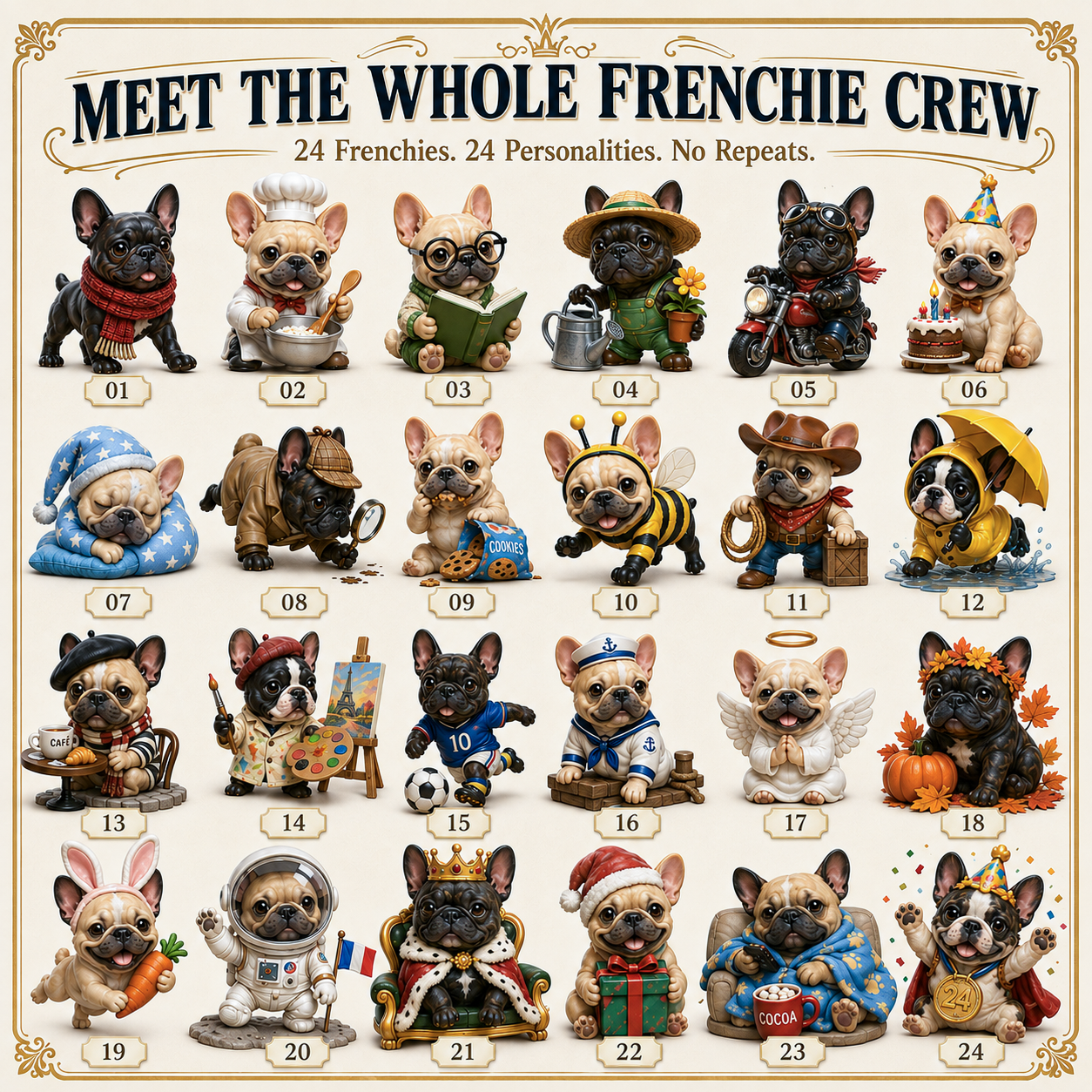 ⏰Limited Stock 50% OFF - 🎄🐶 2026 French Bulldog Advent Calendar – 24 Days of Frenchie Mischief(📦Buy 2 Free Shipping)