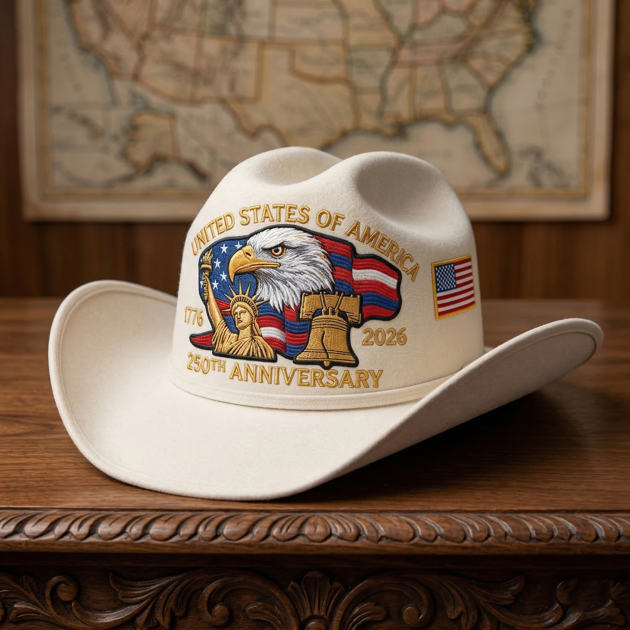 ⚡️Last Day 60% OFF -250 Years Later — Still Standing™ Patriotic Cowboy Hat