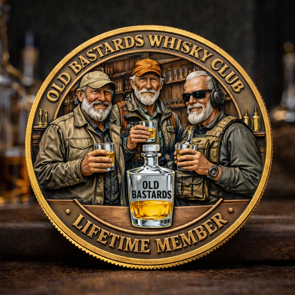 Old Bastards Whisky Club – Lifetime Member Commemorative Coin