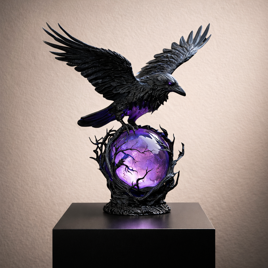 Gothic LED Lamp Moonlight Ofthe Crow