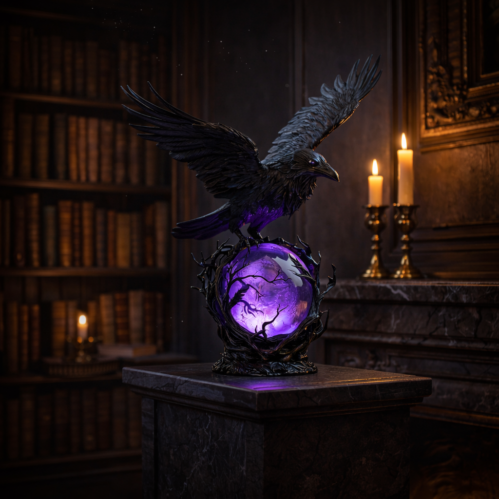 Gothic LED Lamp Moonlight Ofthe Crow