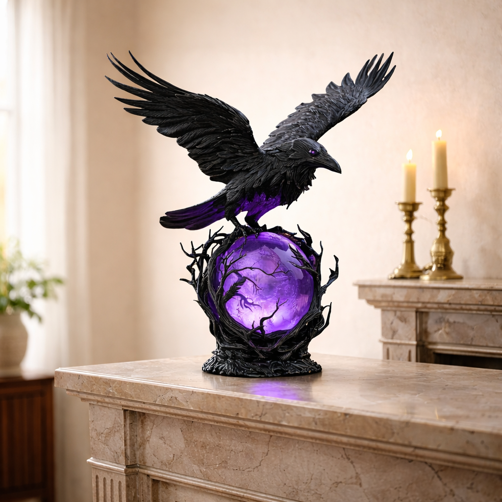 Gothic LED Lamp Moonlight Ofthe Crow